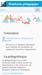 Mobile Screenshot of moodle1.u-bordeaux.fr