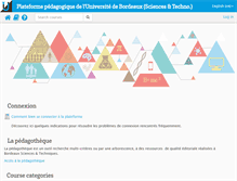 Tablet Screenshot of moodle1.u-bordeaux.fr
